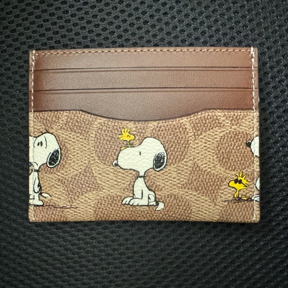 Coach Accessories - Coach X Peanuts Slim ID Card Case in signature canvas w/Snoopy Print